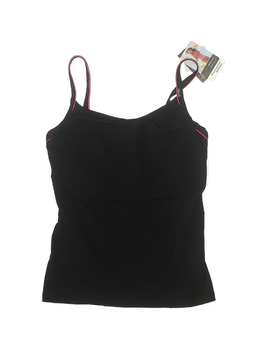 Panache Grace Black Underwire Tankini Swim Top Size 30H NWT